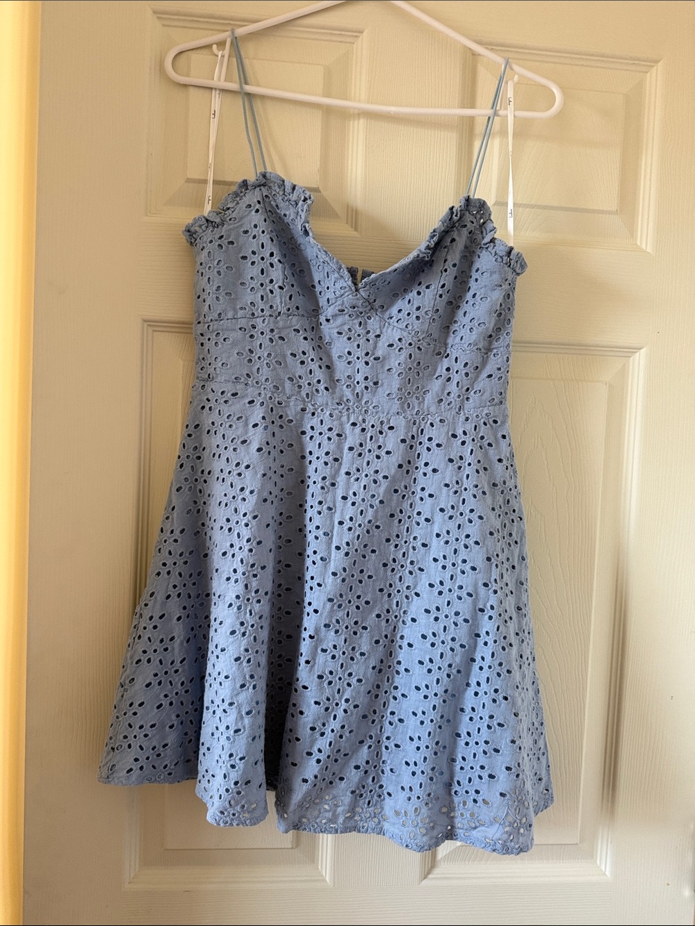 Lulu's Light Blue Eyelet Camisole Dress